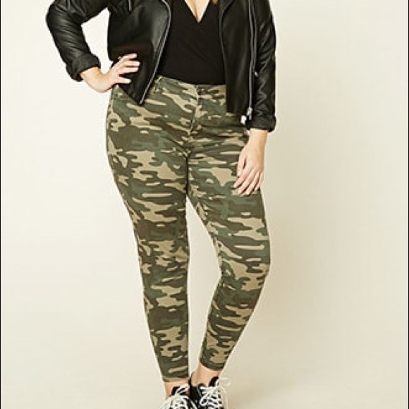 camo skinny jeans forever 21